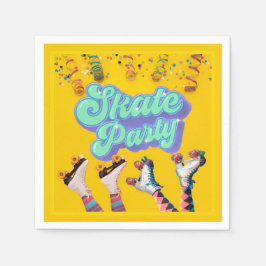 イエロースケートパーティー スタンダードカクテルナプキン