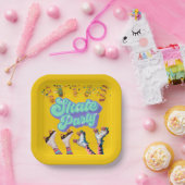 イエロースケートパーティー ペーパープレート (パーティー)