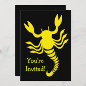 イエロースコーピオンエニー大事な行事 招待状 (正面/裏面)