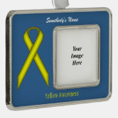 イエロースタンダードRbn Tmpl(H-O) by Kenneth Yoncich シルバープレートフレームオーナメント (右)