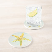 イエロースターフィッシュビーチコースター コースター (側面)