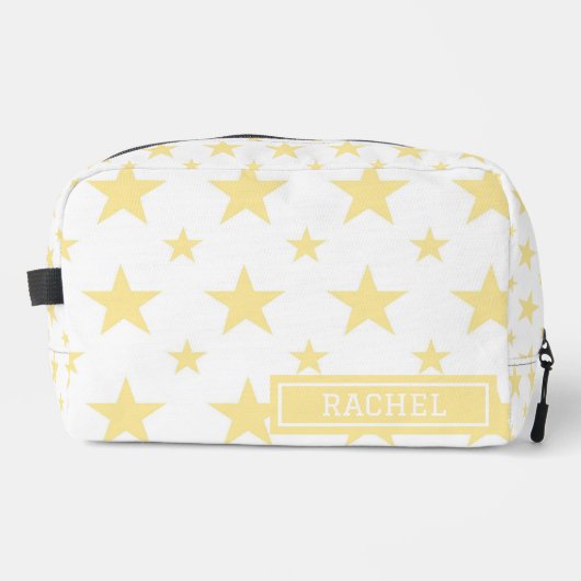 イエロースター柄のかわいい星座コスメグッズ ドップキット (正面)