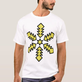 イエロースター グリッター スノーフレーク Tシャツ