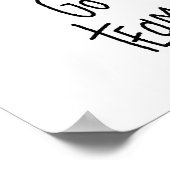 イエロースティックフィギュアTシャツとギフト ポスター (角)