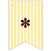 イエローストライプコアラベビー男女兼用シャワー バンティングフラッグ (第2の旗)