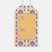 イエローストライプシャビーシックフローラ ギフトタグ (裏面)