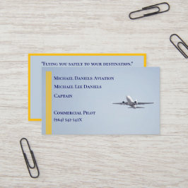 イエローストライプズ商業機機船長パイロット 名刺