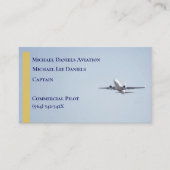 イエローストライプズ商業機機船長パイロット 名刺 (正面)