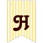 イエローストライプベビーかわいいコアラ子供の誕生日 バンティングフラッグ (第2の旗)