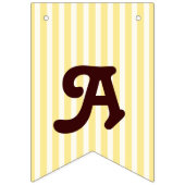 イエローストライプベビーかわいいコアラ子供の誕生日 バンティングフラッグ (第3の旗)