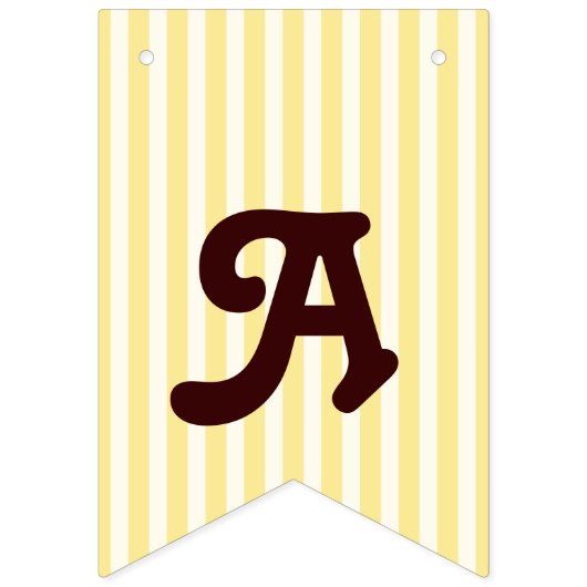 イエローストライプベビーかわいいコアラ子供の誕生日 バンティングフラッグ (第3の旗)