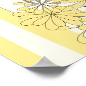 イエローストライプベビーコアラツインキッズパーティー歓迎 ポスター (角)