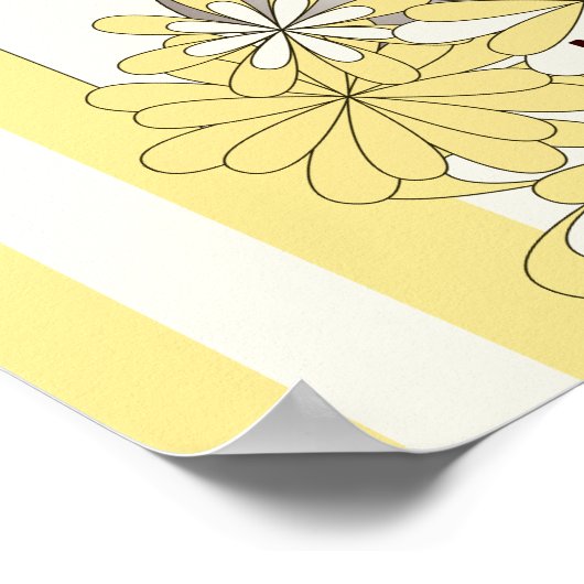 イエローストライプベビーコアラツインキッズパーティー歓迎 ポスター (角)