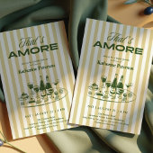 イエローストライプ That's Amore ブライダルシャワー 招待状