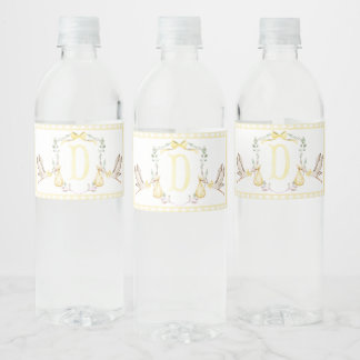 イエローストーク赤ちゃんシャワー水ボトルラベル ペットボトルラベル