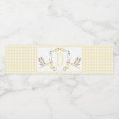 イエローストーク赤ちゃんシャワー水ボトルラベル ペットボトルラベル (シングルラベル)