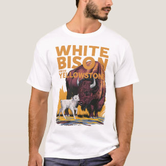 イエローストーンからの白ベビーバイソン予言ふくらはぎ2 Tシャツ