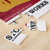 イエローストーンがいかに働くか(地質学Supervolcano) ジグソーパズル (側面)