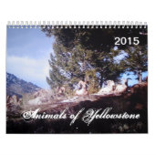 イエローストーンのカスタムによって印刷されるカレンダーの動物 カレンダー (カバー)