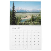 イエローストーンのカレンダーの壮大なTetons カレンダー (1月 2027)