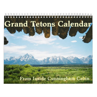 イエローストーンのカレンダーの壮大なTetons カレンダー