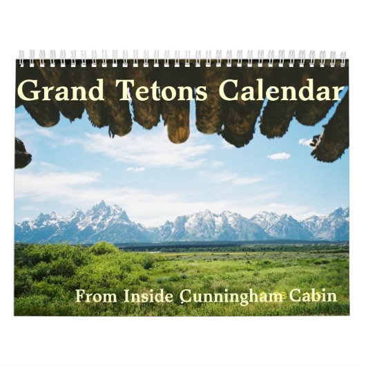 イエローストーンのカレンダーの壮大なTetons カレンダー (カバー)