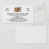 イエローストーンのキャンピングカートレーラーM 名刺 (正面/裏面)