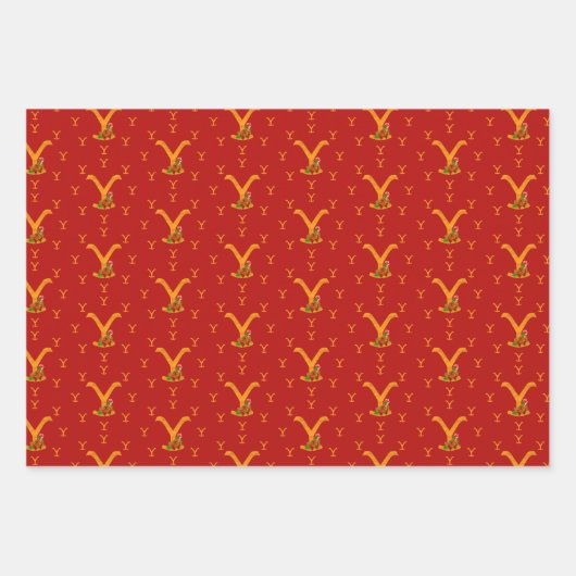 イエローストーンのクリスマス – ラッピングペーパーシート (正面3)