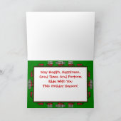 イエローストーンのトレーラーのキャンピングカーの休日の願い シーズンカード (内部)