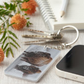 イエローストーンのバイソン キーホルダー (正面右)