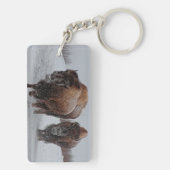 イエローストーンのバイソン キーホルダー (裏面)