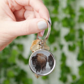 イエローストーンのバイソン キーホルダー (手)