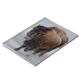 イエローストーンのバイソン ノートブック (左側)