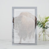 イエローストーンのバイソン 便箋 (スタンド正面)