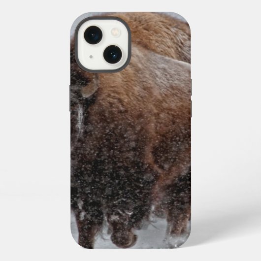 イエローストーンのバイソン iPhoneケース (裏面)