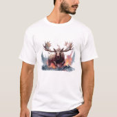 イエローストーンのヘラジカTシャツ Tシャツ (正面)