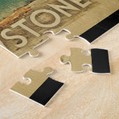 イエローストーンのヴィンテージ旅行 ジグソーパズル (側面)