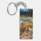 イエローストーンの上昇温暖気流のプール キーホルダー (正面左)