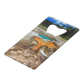 イエローストーンの上昇温暖気流のプール クレジットカード栓抜き (正面アングル)