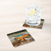 イエローストーンの上昇温暖気流のプール スクエアペーパーコースター (インサイチュ)