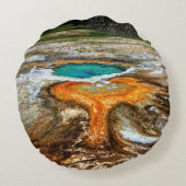 イエローストーンの上昇温暖気流のプール ラウンドクッション (裏面)