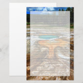 イエローストーンの上昇温暖気流のプール 便箋 (正面/裏面)