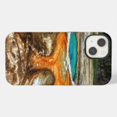 イエローストーンの上昇温暖気流のプール iPhoneケース (裏面横)