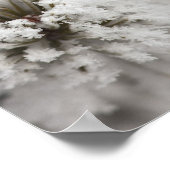 イエローストーンの冬にハリネズミの松のコーン ポスター (角)