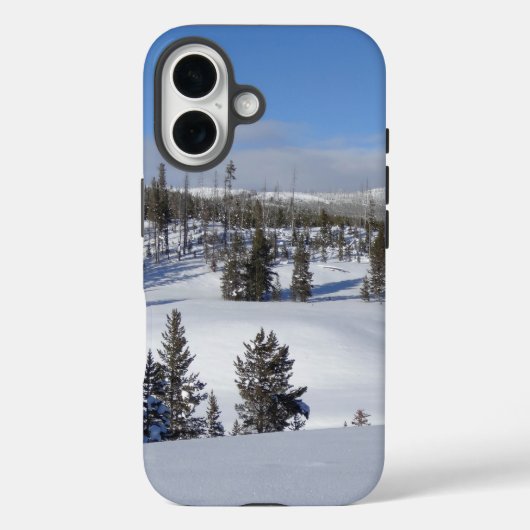 イエローストーンの冬の風景写真 Case-Mate iPhoneケース (裏面)
