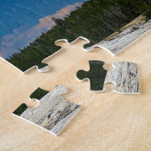 イエローストーンの古い忠実な風景写真 ジグソーパズル (側面)