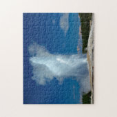 イエローストーンの古い忠実な風景写真 ジグソーパズル (縦)