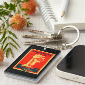 イエローストーンの古く忠実な広告ポスター キーホルダー (正面右)