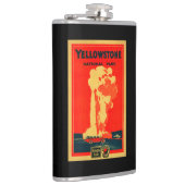 イエローストーンの古く忠実な広告ポスター フラスク (右)