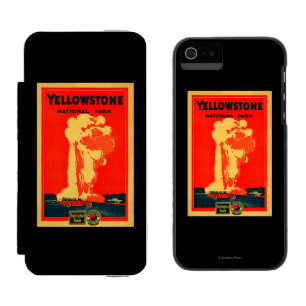 イエローストーンの古く忠実な広告ポスター iPhone SE/5/5sウォレットケース